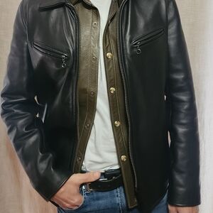 Schotts NYC Style# 165 Black Lightwieght Leather Jacket